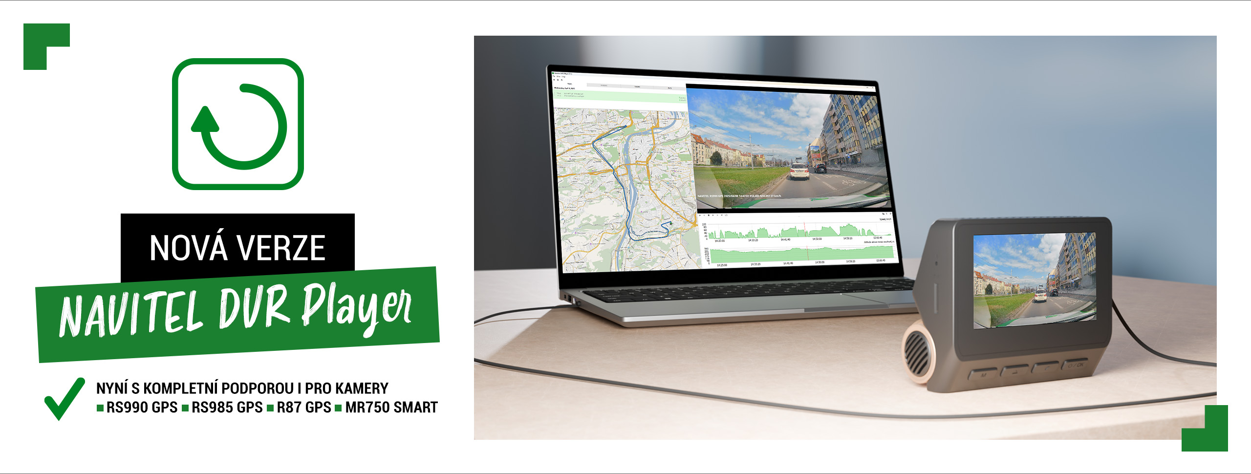 Aktualizace NAVITEL DVR Player obsahuje podporu pro nová zařízení