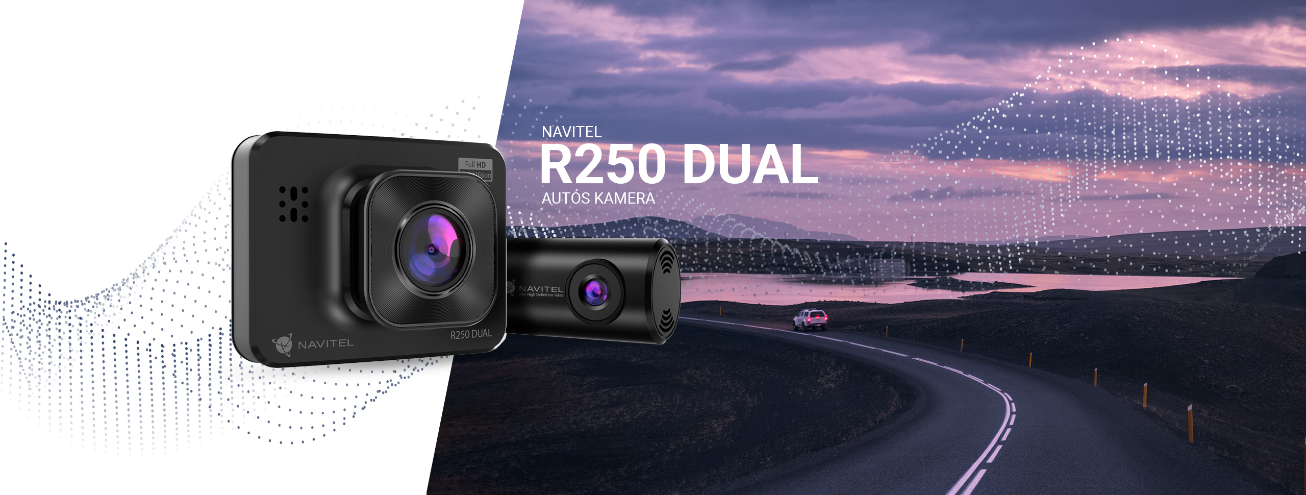 NAVITEL DVR R250 DUAL szélvédőkamera