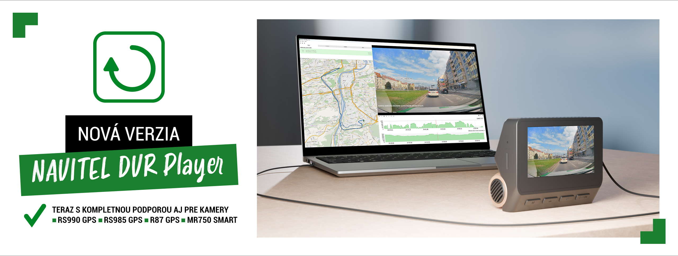 Aktualizácia prehrávača NAVITEL DVR podporuje nové zariadenia
