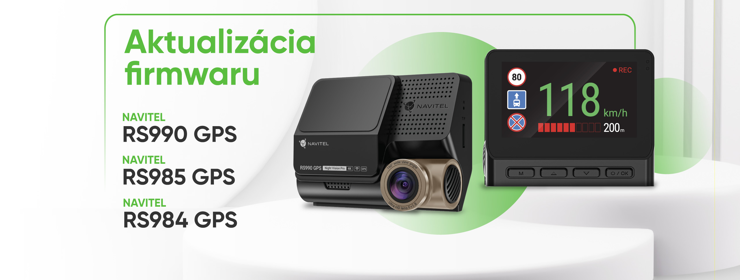 Nová aktualizácia firmvéru pre kamery NAVITEL RS984 GPS, RS985 GPS a RS990 GPS