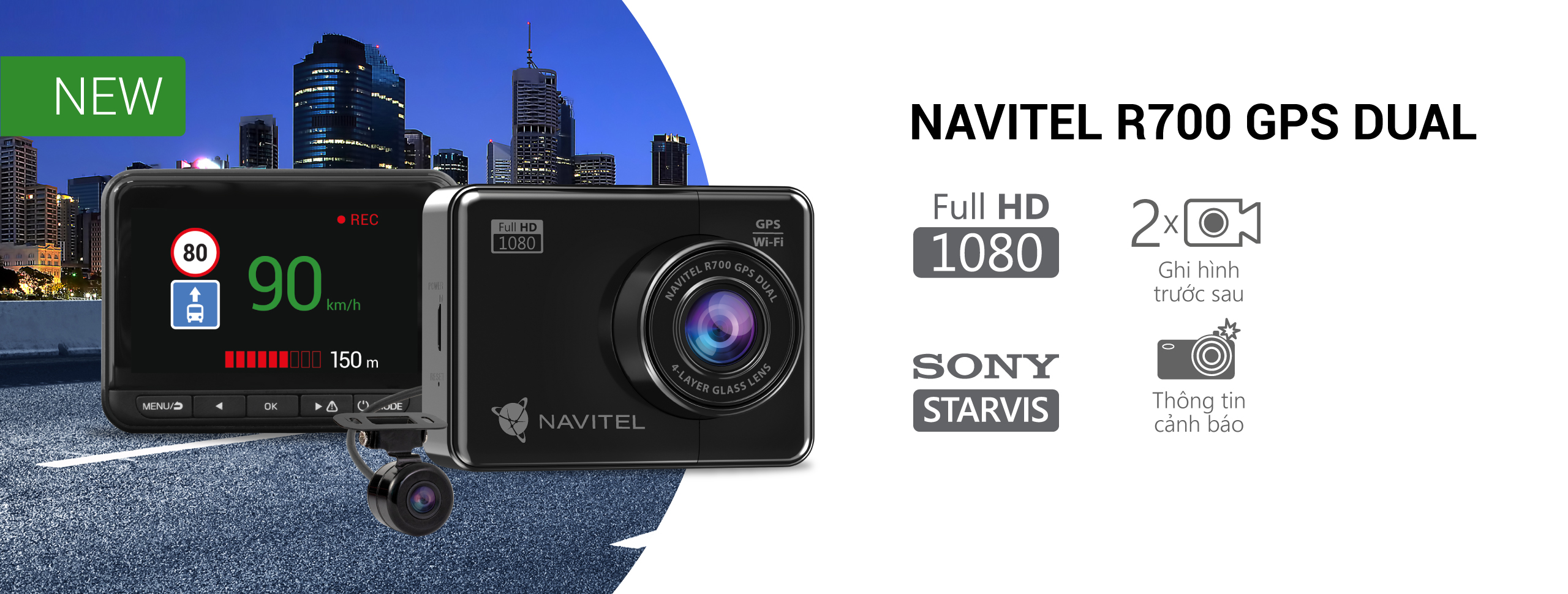 DVR NAVITEL R700 GPS DUAL