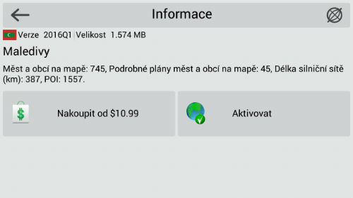 Activation of additional maps 01