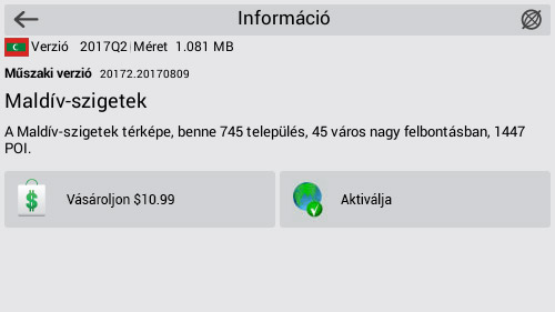 Activation of additional maps 01