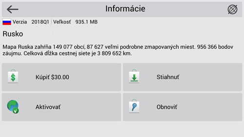 Activation of additional maps 01