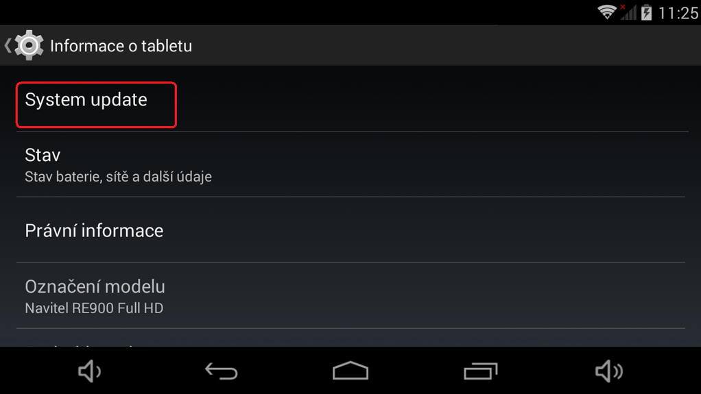 Navitel RE900 průvodce aktualizací softwaru 03