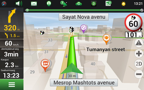 Navitel Navigator. Armeenia