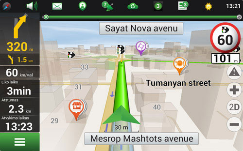 Navitel Navigator. Armėnija