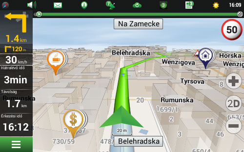 Navitel Navigator. Cseh Köztársaság, Szlovákia