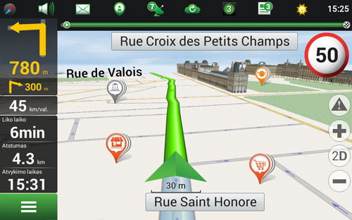 Navitel Navigator. Prancūzija, Monakas