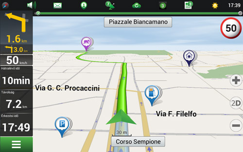 Navitel Navigator. Olaszország, Vatikán, San Marino, Málta