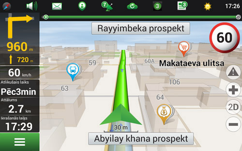 Navitel Navigator. Kazahstāna