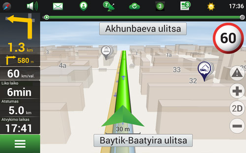 Navitel Navigator. Kirgizija