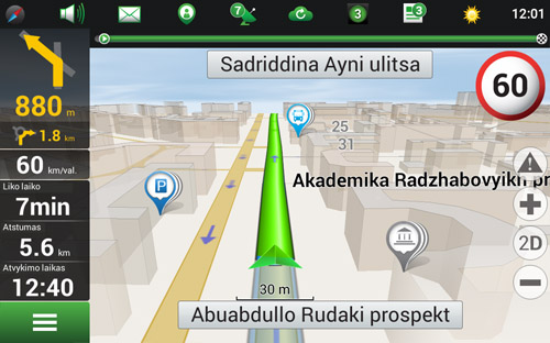 Navitel Navigator. Tadžikistanas