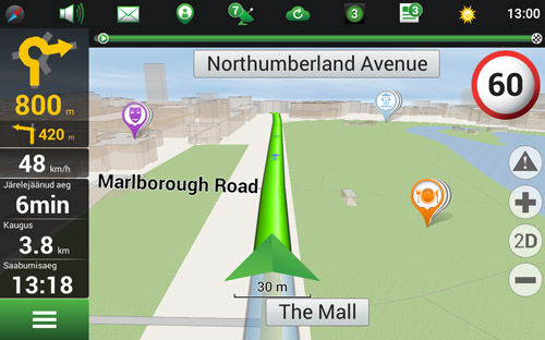 Navitel Navigator. Ühendkuningriik, Mani saar