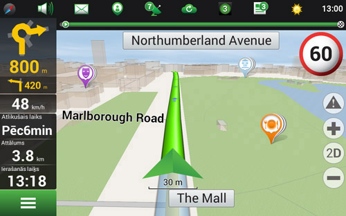 Navitel Navigator. Apvienotā Karaliste, Menas sala