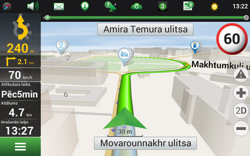 Navitel Navigator. Uzbekistāna